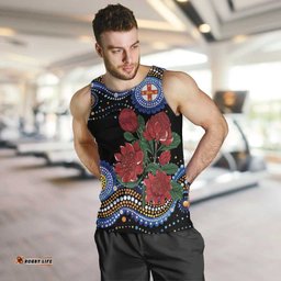 Australia New South Wales Waratahs Men Tank Top Aboriginal Dot Art LT9