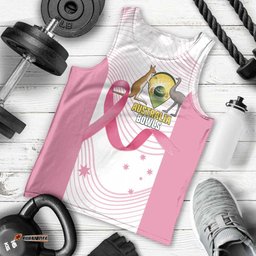 Custom Bowls Australia Breast Cancer Men Tank Top Pink Ribbon Curve Sporty LT14