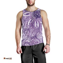 Australia Epilepsy Awareness Indigenous Men Tank Top Butterfly Aboriginal Art LT7