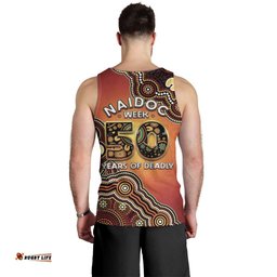 Australia Indigenous NAIDOC Week 2026 Men Tank Top 50 Years Of Deadly LT05