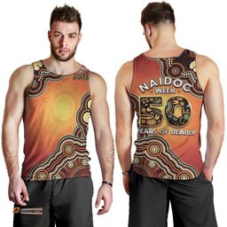Australia Indigenous NAIDOC Week 2026 Men Tank Top 50 Years Of Deadly LT05