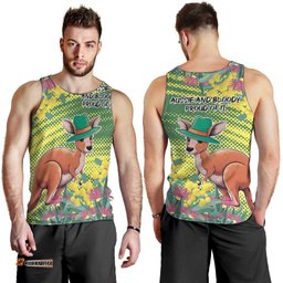 Aussie and Bloody Proud of It Men Tank Top Happy Australia Day LT9