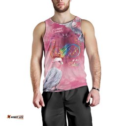 Australia Fight Cancer In All Colors Men Tank Top Galah Pink Tie Dye LT7