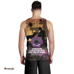 Animal War Heroes Australia ANZAC Day Men Tank Top We Will Always Remember Them LT14