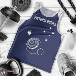 Custom Victoria Bowls Australia Men Tank Top Go Champions Garden State LT14