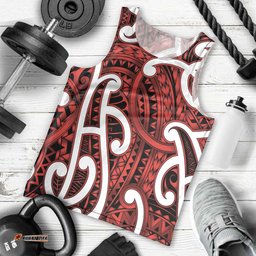 Aotearoa Maori Kowhaiwhai Men Tank Top Whero Puhoro and Patiki LT9