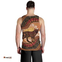Indigenous Dingo Australia Men Tank Top Australian Aboriginal Art Proud LT14