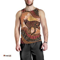Indigenous Dingo Australia Men Tank Top Australian Aboriginal Art Proud LT14