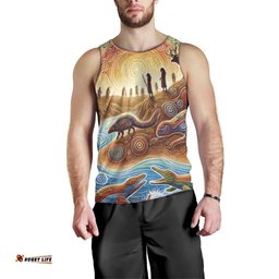 Aboriginal Dreamtime Animals Stories Men Tank Top LT9
