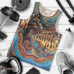 Aboriginal Dreamtime Stories Land Men Tank Top LT9