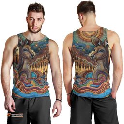 Aboriginal Dreamtime Stories Land Men Tank Top LT9