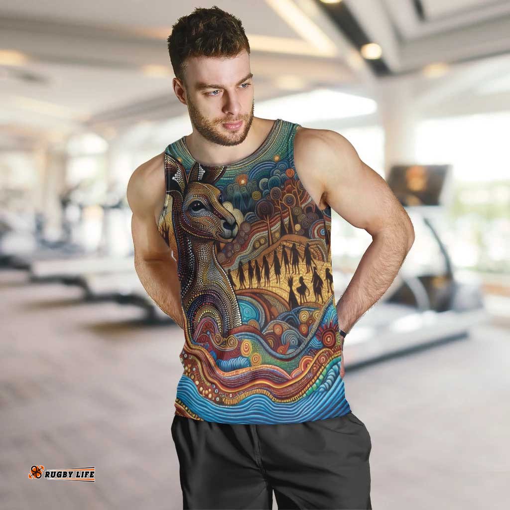 Aboriginal Dreamtime Stories Land Men Tank Top LT9