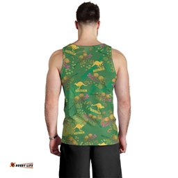 Australia Billy Buttons Men Tank Top Aussie Pycnosorus Kangaroo Seamless Style LT14