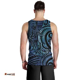 New Zealand Hammerhead Shark Men Tank Top Maori Haehae Mangopare Galaxy LT14