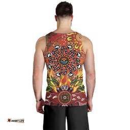NAIDOC Week 2026 Men Tank Top 50 Years of Deadly Aboriginal Dot Art LT9