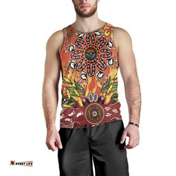 NAIDOC Week 2026 Men Tank Top 50 Years of Deadly Aboriginal Dot Art LT9