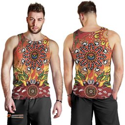 NAIDOC Week 2026 Men Tank Top 50 Years of Deadly Aboriginal Dot Art LT9