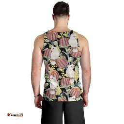Little Corella Australia Cockatoo Men Tank Top Cacatua Sanguinea Banksia Seamless Black LT14
