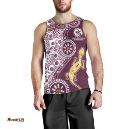 Manly Warringah Sea Eagles NAIDOC Week 2026 Men Tank Top Aboriginal Lizard Dot Painting - 50 Years of Deadly TS04