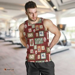 Aussie Birds Christmas La La Land Men Tank Top Red Vintage Stamp Edition LT9