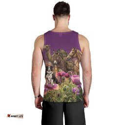ANZAC Day Men Tank Top Lest We Forget The Animals Of War LT15