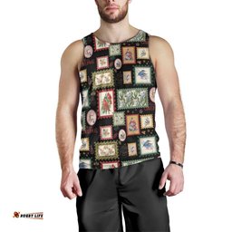 Aussie Birds Christmas La La Land Men Tank Top Black Vintage Stamp Edition LT9