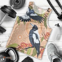 Magpies On Eucalyptus Australia Aboriginal Men Tank Top LT7