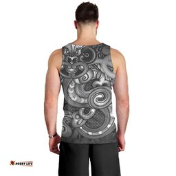 Aotearoa Maori Hei Tiki Men Tank Top Kiwikiwi Kowhaiwhai Puhoro Motif LT9