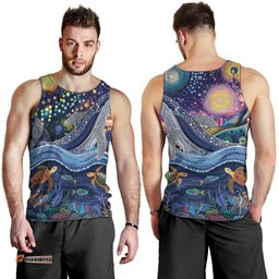 Heal Country Heal Our Nation Aboriginal Dreamtime Men Tank Top LT9