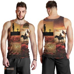 ANZAC Day Film Reel Lest We Forget Men Tank Top Australia NZ Memorial LT9