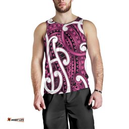 Aotearoa Maori Kowhaiwhai Men Tank Top Mawhero Puhoro and Patiki LT9