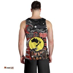 Aotearoa and Australia Toitu Te Tiriti Men Tank Top Honour the Treaty - Te Tiriti Is Us LT03