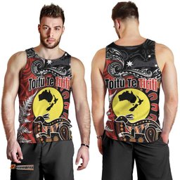 Aotearoa and Australia Toitu Te Tiriti Men Tank Top Honour the Treaty - Te Tiriti Is Us LT03
