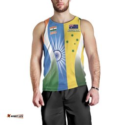 Custom India Vs Australia Cricket Men Tank Top Final Matchup LT05