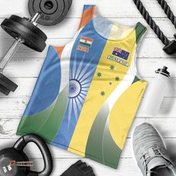 Custom India Vs Australia Cricket Men Tank Top Final Matchup LT05
