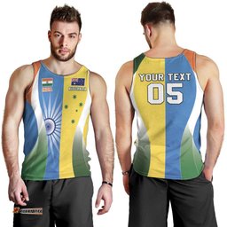 Custom India Vs Australia Cricket Men Tank Top Final Matchup LT05