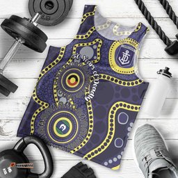 Dockers NAIDOC Week 2026 Personalised Men Tank Top 50 Years of Deadly Aboriginal Art LT14