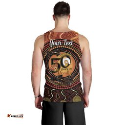 NAIDOC Week 2026 Personalised Men Tank Top 50 Years of Deadly Lizard Kangaroo Aboriginal Art LT14