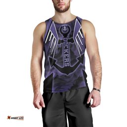 Custom Fremantle Football Men Tank Top Dockers Anchor Sporty Style DT05