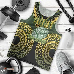 Custom Avaiki Cook Islands Rugby Men Tank Top Kuki Airani Tatau Black LT14