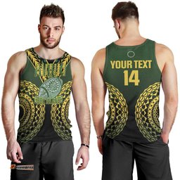 Custom Avaiki Cook Islands Rugby Men Tank Top Kuki Airani Tatau Black LT14