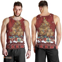 Funny Kiwi Bird Xmas Tree Men Tank Top New Zealand Tribal Christmas Spirit LT9