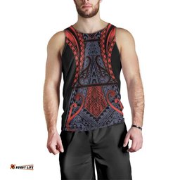 Custom New Zealand Men Tank Top Maori Kiwiana Pattern Tukutuku Motif LT9