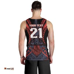 Custom New Zealand Men Tank Top Maori Kiwiana Pattern Tukutuku Motif LT9