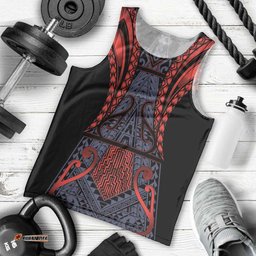 Custom New Zealand Men Tank Top Maori Kiwiana Pattern Tukutuku Motif LT9