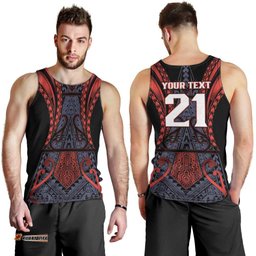 Custom New Zealand Men Tank Top Maori Kiwiana Pattern Tukutuku Motif LT9
