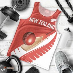 Custom New Zealand Cricket Men Tank Top Kiwi Birds Haka Dance Red Fern Sporty Style LT03