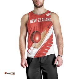 Custom New Zealand Cricket Men Tank Top Kiwi Birds Haka Dance Red Fern Sporty Style LT03