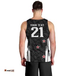 Custom NZ Cricket Pride Men Tank Top Silver Fern Fan Supporter Apparel LT9