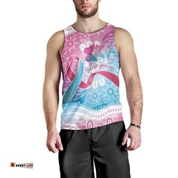 Australia Hereditary Cancer Awareness Men Tank Top Never Give Up LT05